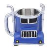 Vintage Car Coffee Mug Stainless Steel Resin Decorative Novelty Coffee Cup for Car Lovers Birthday Gift