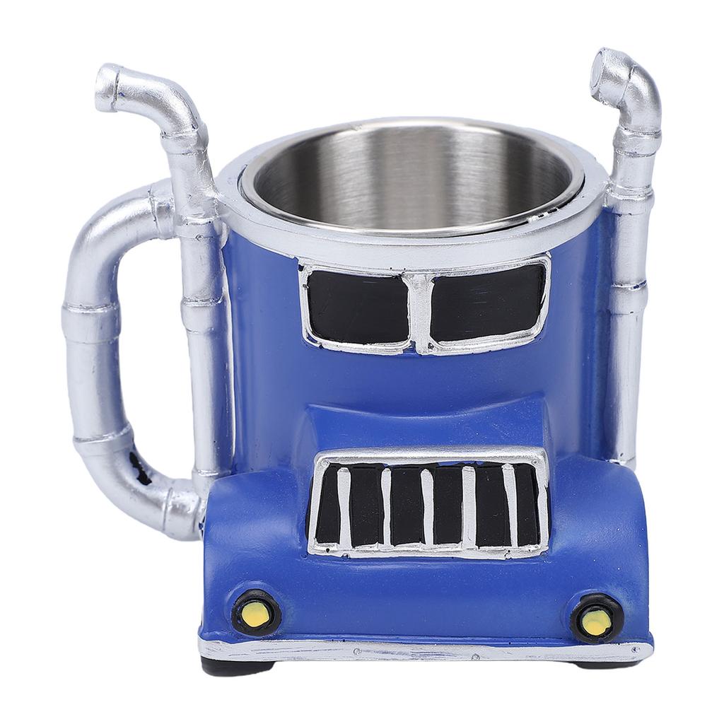 Vintage Car Coffee Mug Stainless Steel Resin Decorative Novelty Coffee Cup for Car Lovers Birthday Gift