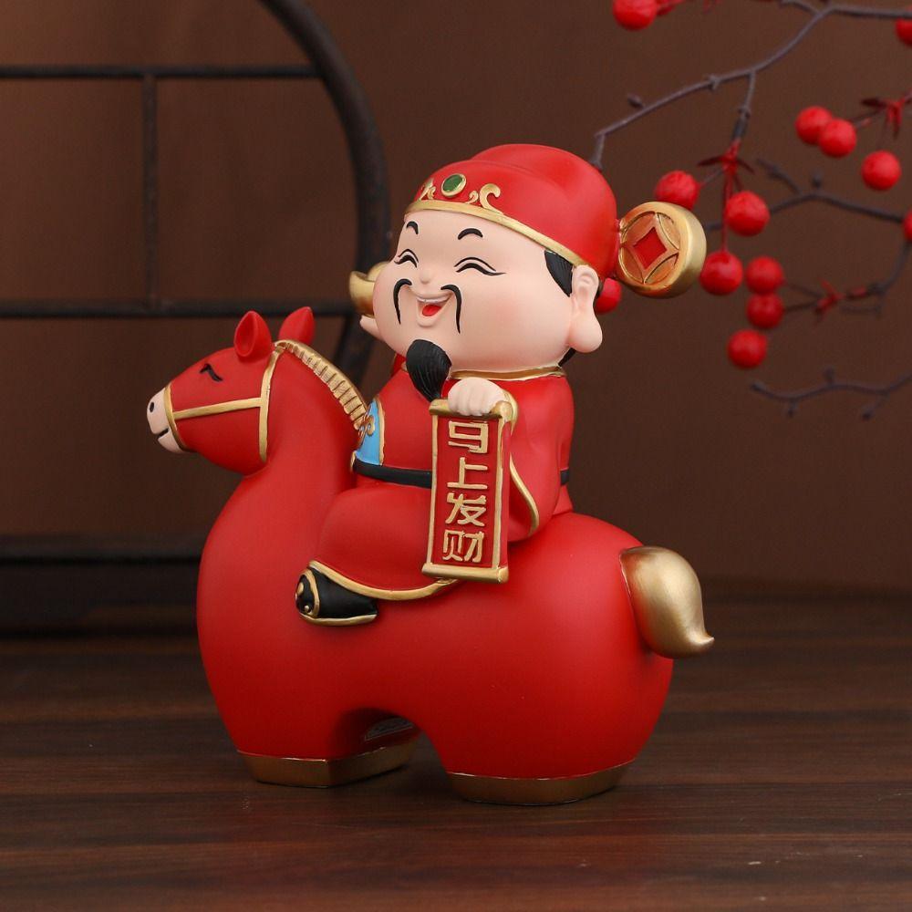 Dekorativ prydnad Hästens år Lyckobringande skatt Välståndsgud Lyckobringande prydnad Vardagsrum