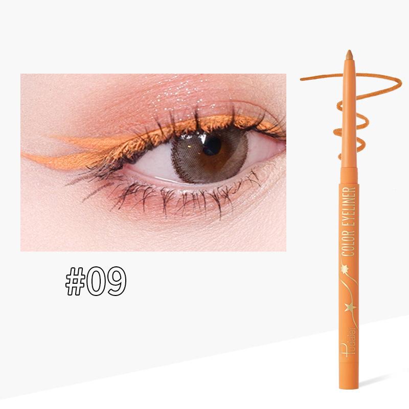 Pudaier Eyeliner Anti Sweat Ανθεκτικό και εύκολο στο περίγραμμα Eyeliner Pen 18 Color Eyeliner