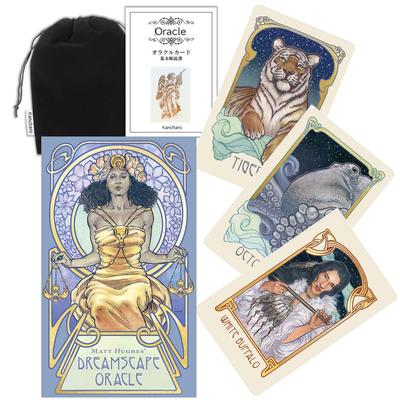 Kancharo Oracle Cards 32 Pieces Tarot Fortune Telling Japanese Oracle Cards Basic Instructions Pouch Included [Dreamscape Oracle] & (Genuine Product)