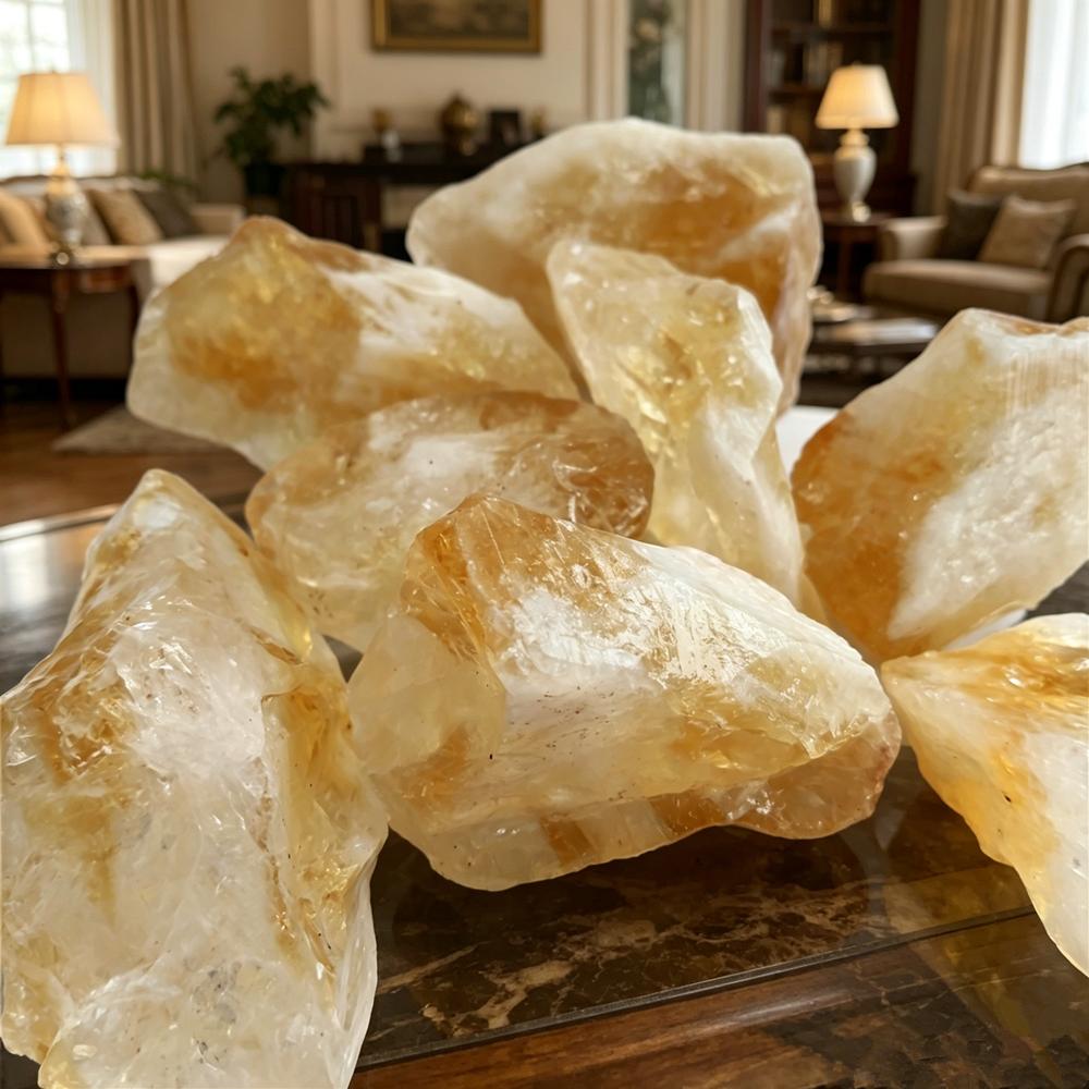 100g Natuurlijke Citrien Kristal Ruwe Steen Genezende Gele Kristalstenen Mineralen Specimen Huisdecoratie