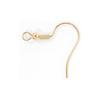[Surgical Stainless Steel 316] Earring Hooks Gold 100 Pieces with Spring Type A Handmade Metal Allergy Prevention Accessory Parts