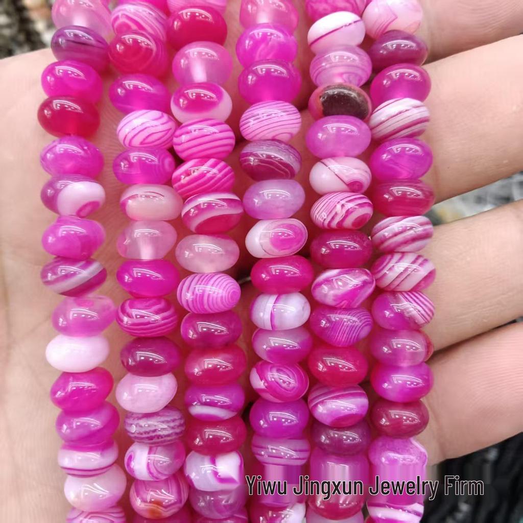 100 Natural Stone 5x8mm Abacus Beads for Jewelry Making – Bracelets & Necklaces