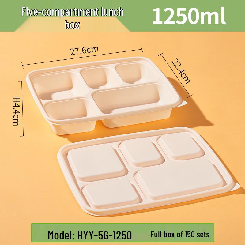 Biodegradable Corn Starch Compartmented Lunch Box