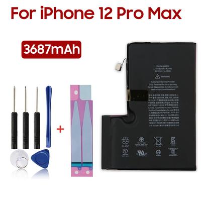 Wiederaufladbarer Lithium-Akku für iPhone 12 Pro Max iPhone12 Pro Max Handy-Akku 3687mAh
