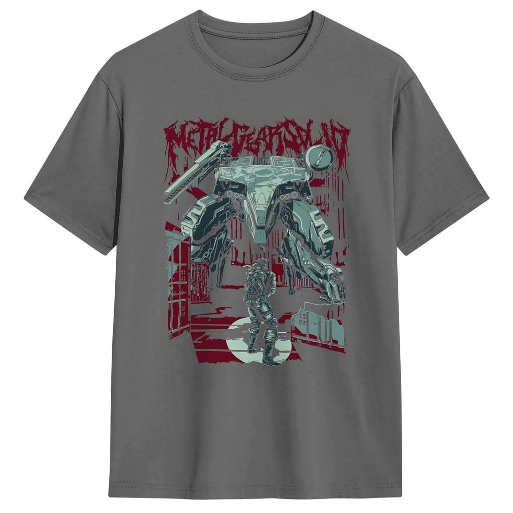 Unisex TShirt Metal Gear Solid MGS Game Vintage Cotton Tee Shirt Short Sleeve  T Shirts Round Neck Clothing Birthday Gift
