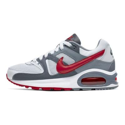 Air Max Command Leather Fabric Flex Retro Low Top Kids Running Shoes Kids Sneaker White Gray Red 844346-009