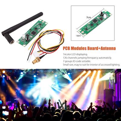 Drahtlose DMX512 2,4G Led Bühne Licht PCB Module Board LED Controller Sender Empfänger mit Antenne