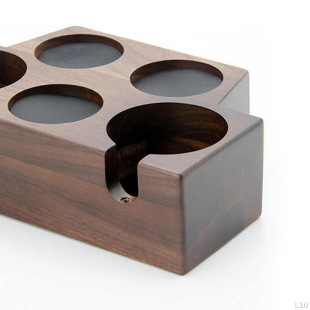 1 Piece Wood Barista Tamp Stand Espresso Tamper Mat Coffee Holder Maker