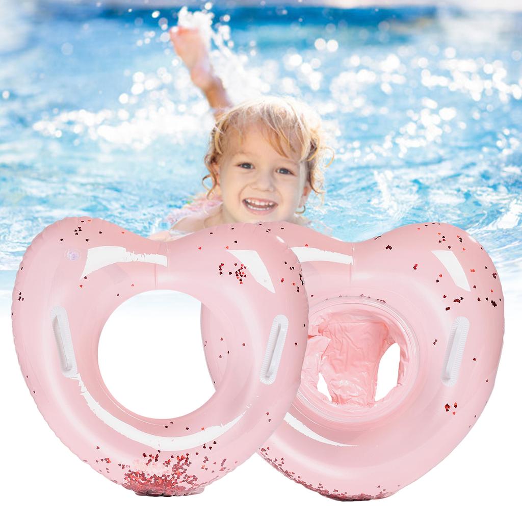 Love Heart Shape Swimming Rings Toy Inflatable Swim Rings Swimming Pool Float Rings Swimming Hoop Inflatable Pool Float