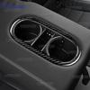 Echter Weicher Kohlefaseraufkleber Für SEAT Ateca 5F 2016-2025 Für Cupra Ateca 5F 2018-2025 LHD RHD Auto Hinteres Ablagefach Getränkehalter Panel
