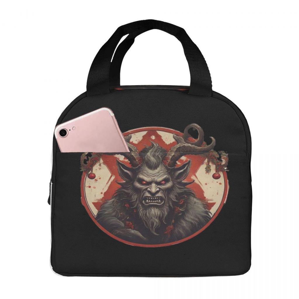 The Krampus Parade Festive Mischief After Dusk Insulated Lunch Bag for Women Office Cooler Thermal Food Box Tote Leakproof