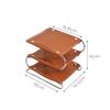 Fashion Three-layer Leather Storage Rack Living Room Coffee Table Household Storage Tray Sundries Home Desktop Decoration Tray