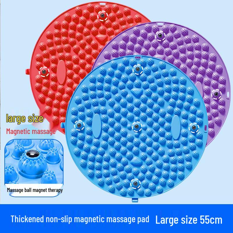 Round Acupressure Jogging Pad: Soft Silicone Foot Massage & Sensory Integration Board for Adults & Children