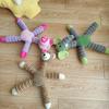 Teething Toy Puppies Animal Shape Soft Plush Chew Toy with Sound Maker Interactive Dog Toy Small Medium Dogs Puppy Play Toy