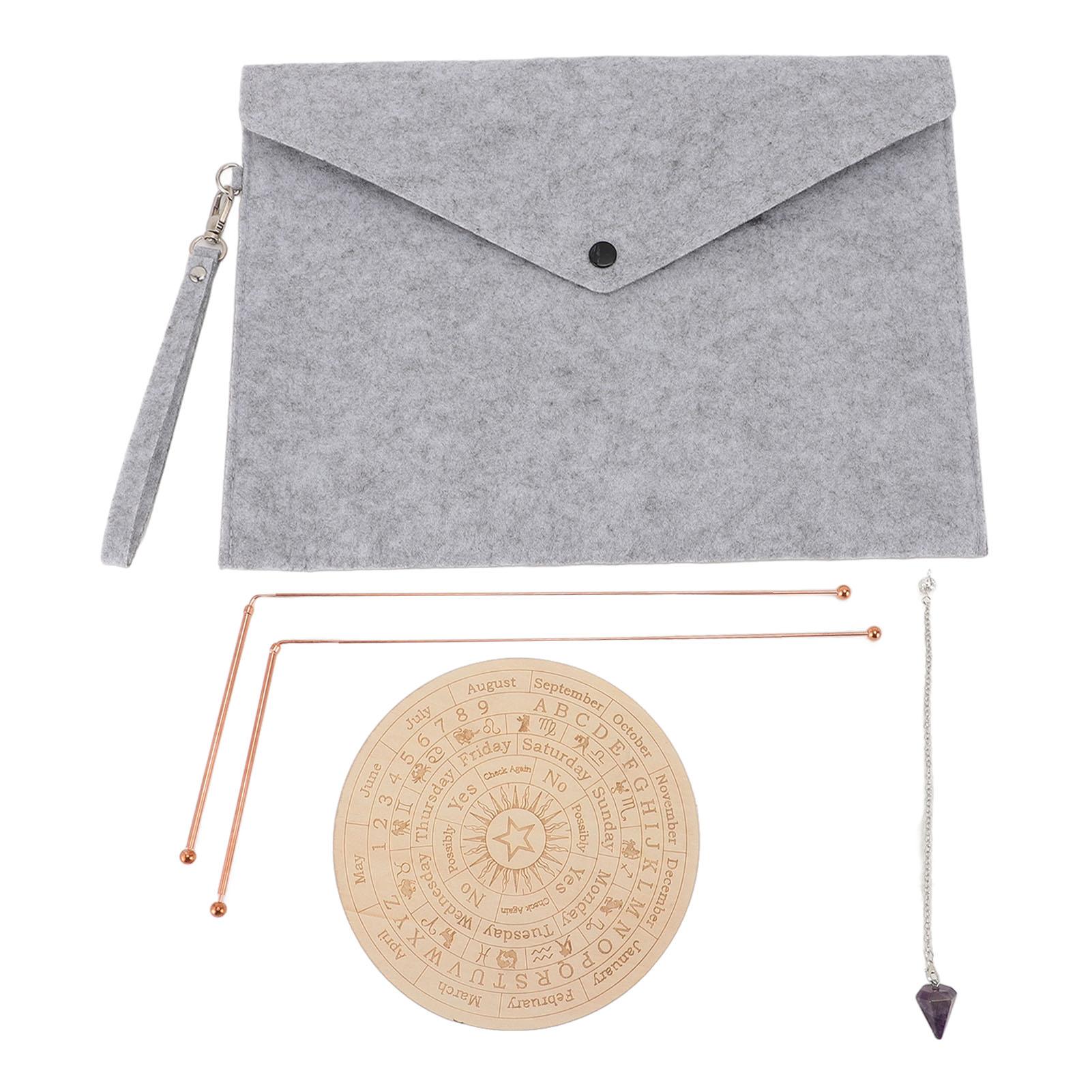 Health & Beauty Product Dowsing Rods Kit Copper Divining Rod Pendulum Pendant Divination Mat For Ghost Hunting Water