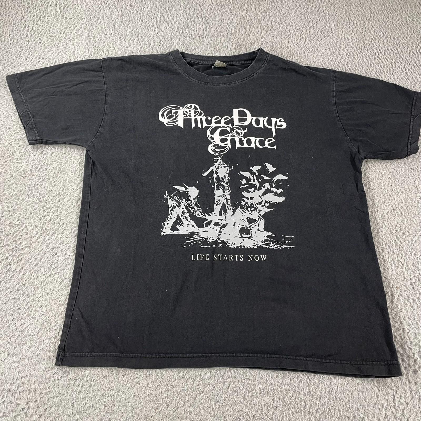 Three Days Grace Band Life Starts Now Black Shirt Unisex Reprint TU551 L