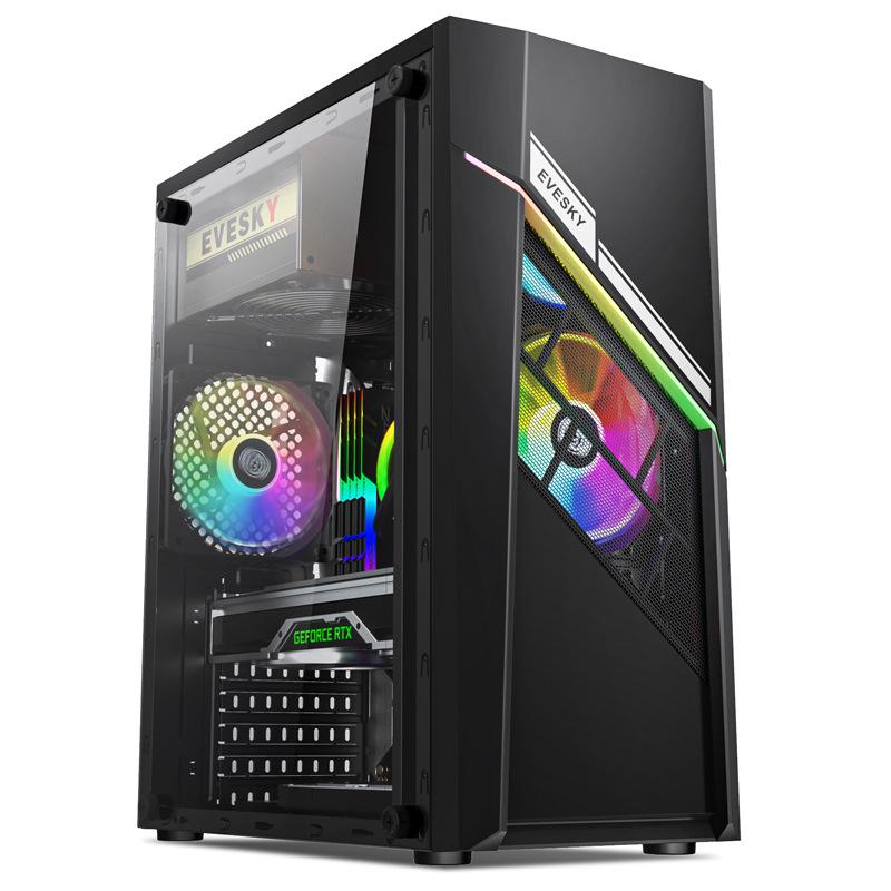 Cross-border Lingzhi Transparent, Personalized Iron Mesh Desktop, Water-cooled Gaming PC Case