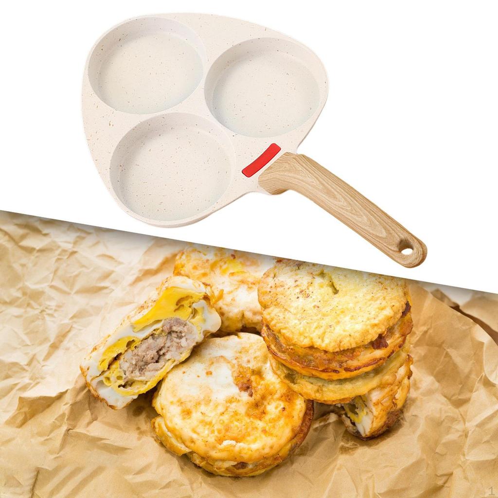 Egg Frying Pan Non-Stick Divided Grill Cookware Breakfast Maker Omelette