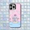 Esther Bunny Cute Phone Case For iPhone 17,16,15,14,13,12,11,Air,X,XR,Pro,Max,Plus IMD Silver Shell
