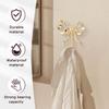 Gold Bow Wall Hook, 2Pcs Large Size Coat Hook, Metal Hook Bow Hooks for Coats, Hats, Bags, Bath Towels and Room Decorations, for Wedding Bathroom