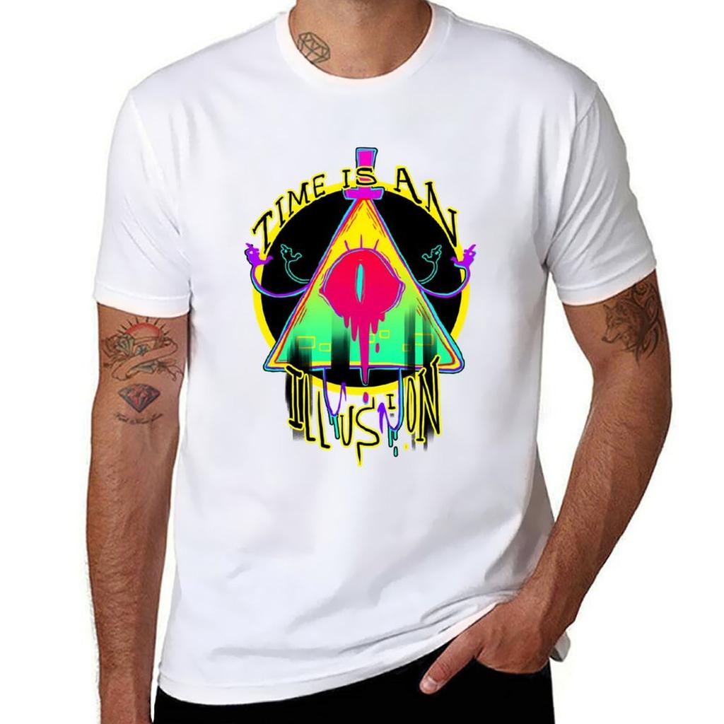 Time Is An Illusion TShirt Simple Print Design TShirt