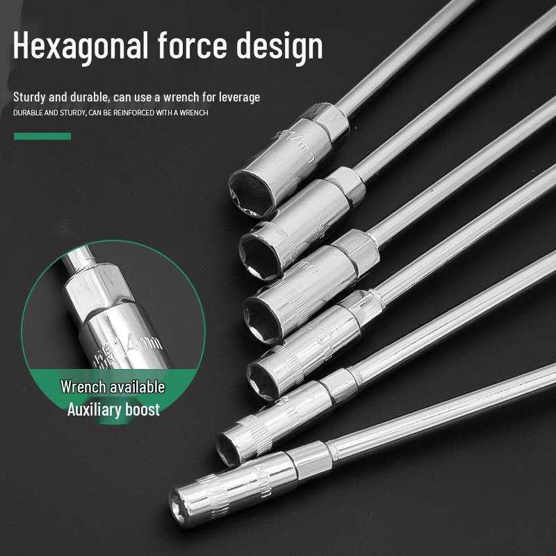T-Handle Extended Hex Socket Wrench Set for Cars & Motorcycles