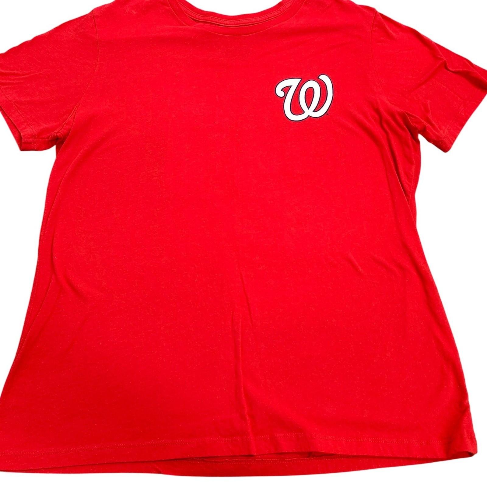 Majestic Washington Nationals Wilson Ramos 40 Red MLB Player 2XL Unisex T-Shirt XL
