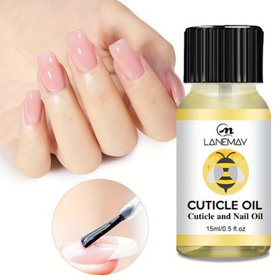 15ml Cuticle and Nail Oil with Castor Oil - for Damaged Skin and Thin Nails - Strengthen Nails and Boost Natural Shine Overnight