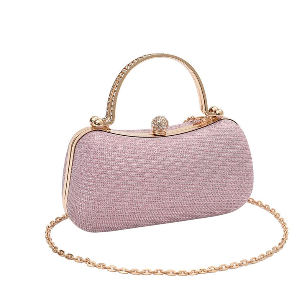 Women's Rhinestone Evening Clutch Purses Luxury Prom Chain Strap Shoulder Handbags For Wedding Bridal Prom Party  Christmas Gift