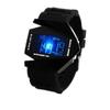 Digital Airplane Watch Multifunctional Unisex Colorful LED Airplane Watch for Women and Men Black