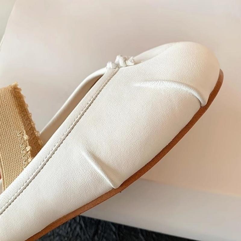 Fashion Fashion Soft Leather Split Toe Women Ballet Flats Spring Autumn Comfortable Walking Lazy Loafers Casual Girls Dance Shoes