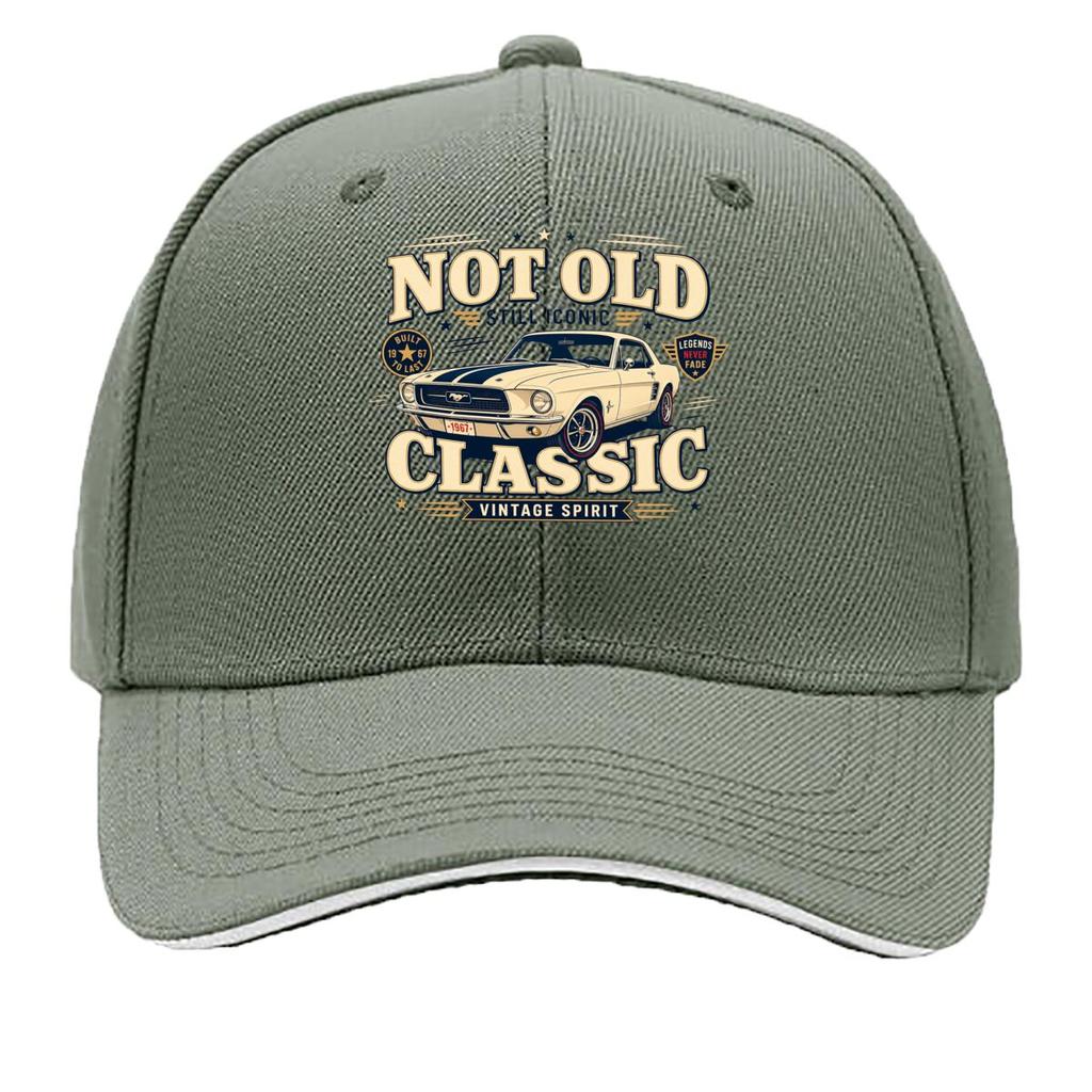Vintage Car Lover Bold Slogan Design Sandwich Baseball Cap Sun Cap Outdoor Workouts Hat