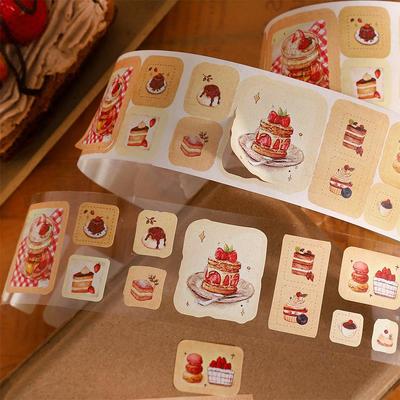 Ketchup Girl Teehaus Stanz-Washi-Tape - Warme Teelicht-Serie DIY Journal Aufkleber