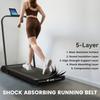 2.5HP Walking Pad, 1-6km/h Folding Treadmill with Remote Control and LED Display for Home Gym Office, Orange
