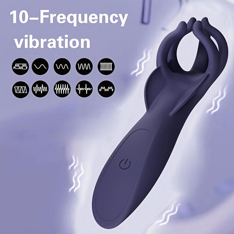 10 Frequency Shaking Penile Finger Massage Trainer, Men's Masturbation Exercise Sex Accessories For Men