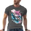 Protect Trans Youth Tshirt Oversize Tshirts Unisex Aesthetic Clothes Unisexs Big And Tall T Shirts
