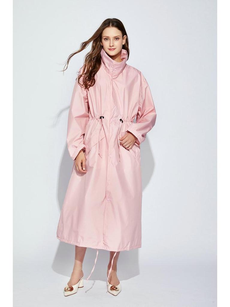 Extra-Long Lightweight Breathable Japanese Polyester Pongee Umbrella Cloth Raincoat Poncho