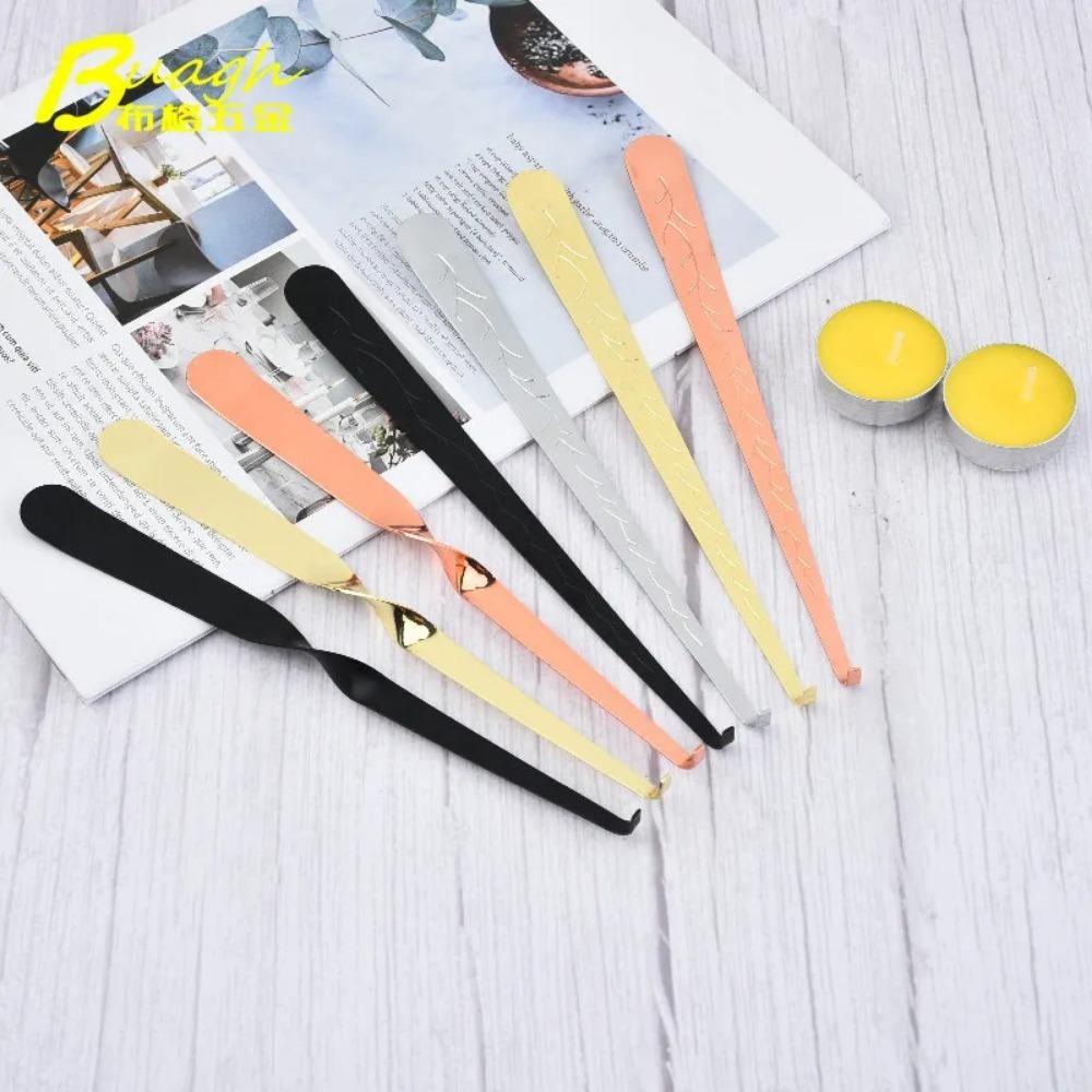 Creative Candle Wick Dipper Stainless Steel Candle Twist Hook Cut Iron Art Candle Hook Candle Extinguisher Candle Care Tools