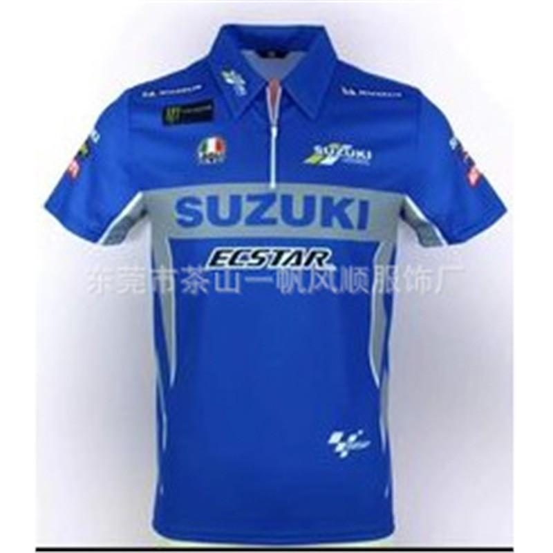 Unisex Off-Road Racing Polo Shirt Short Sleeve Collared T-Shirt Breathable Sporty Casual Fit