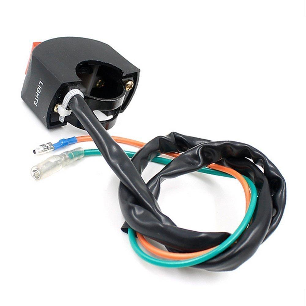 X-STYLE Motorcycle Switch, 12 V, Handlebar Switch, ON OFF, 2 Wires, Pack of 1