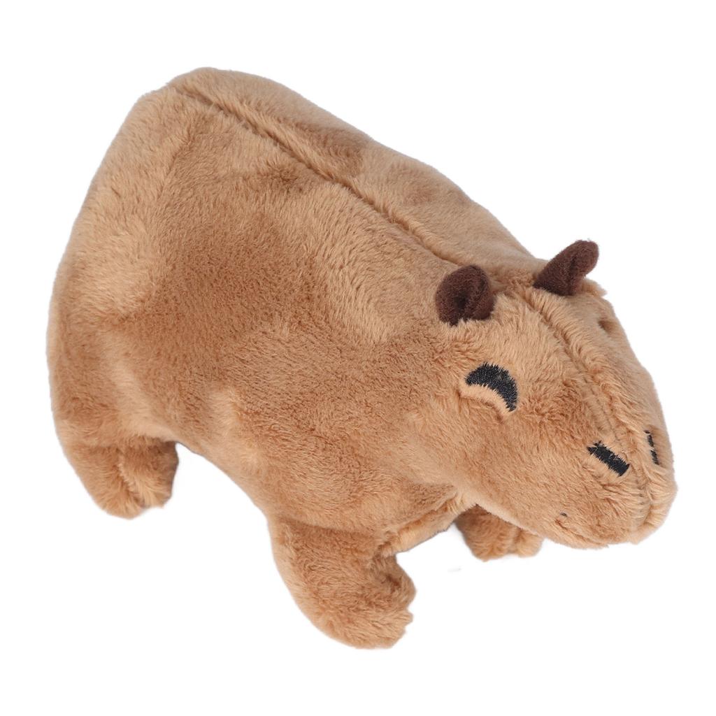 Capybara Stuffed Animal Doll Cute Soft Realistic Cartoon Capybara Rodent Plush Toy for Children"s
