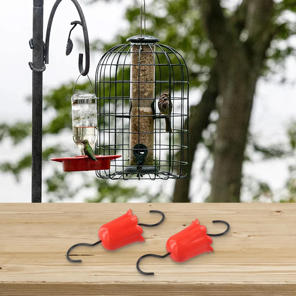 2pcs Hummingbird Feeder Insect Guard Outdoors Large Ant Moat With Hooks For Hummingbird Feeders Outdoor Yard Hanging Feeders