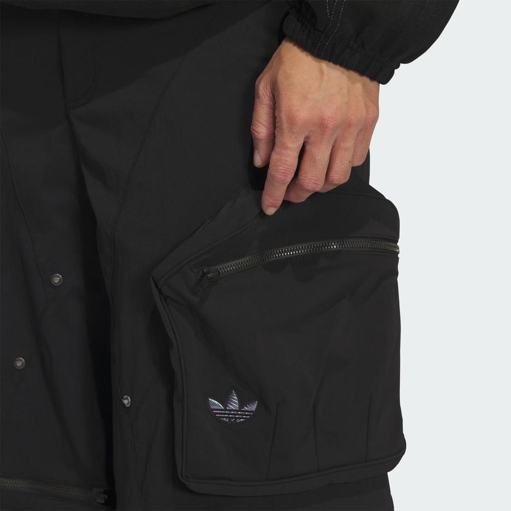 Adidas Originals X Gali Collaboration FW25 Shell Pant Removable Loose Fit Mid Rise Cargo Pants Unisex Pants KS8241