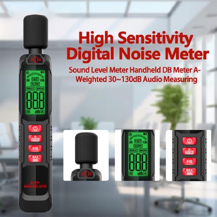 Convenient Handheld Noise Meter Easy To Read Digital Display Noise Meter Monitors for Actual Time Sound Level