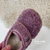 Girls' Fluffy Shoes 2025 Winter New Children's Shoes Korean Version of Cute Lamb Wool Fleece Grinding Stickers Princess Cotton Shoes