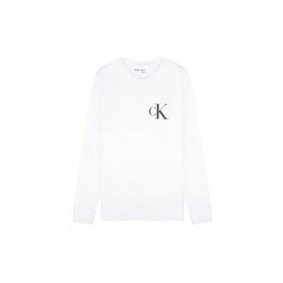 Ss23 Solid Color Round Neck Long Sleeve T-Shirt Men Tops White 40HM826-540