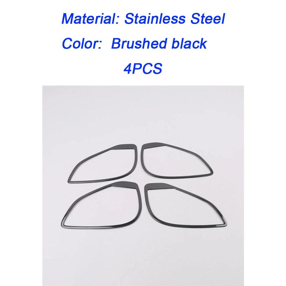 Car Door Ide Audio Speak Sound Cover For Mitsubishi Eclipse Cross 2017 2018    Ring Circle Lamp Trim 4pcs