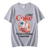 Lustiges Abstraktes Print Baumwoll-T-Shirt Herren Streetwear Lässiges Kurzarm-T-Shirt